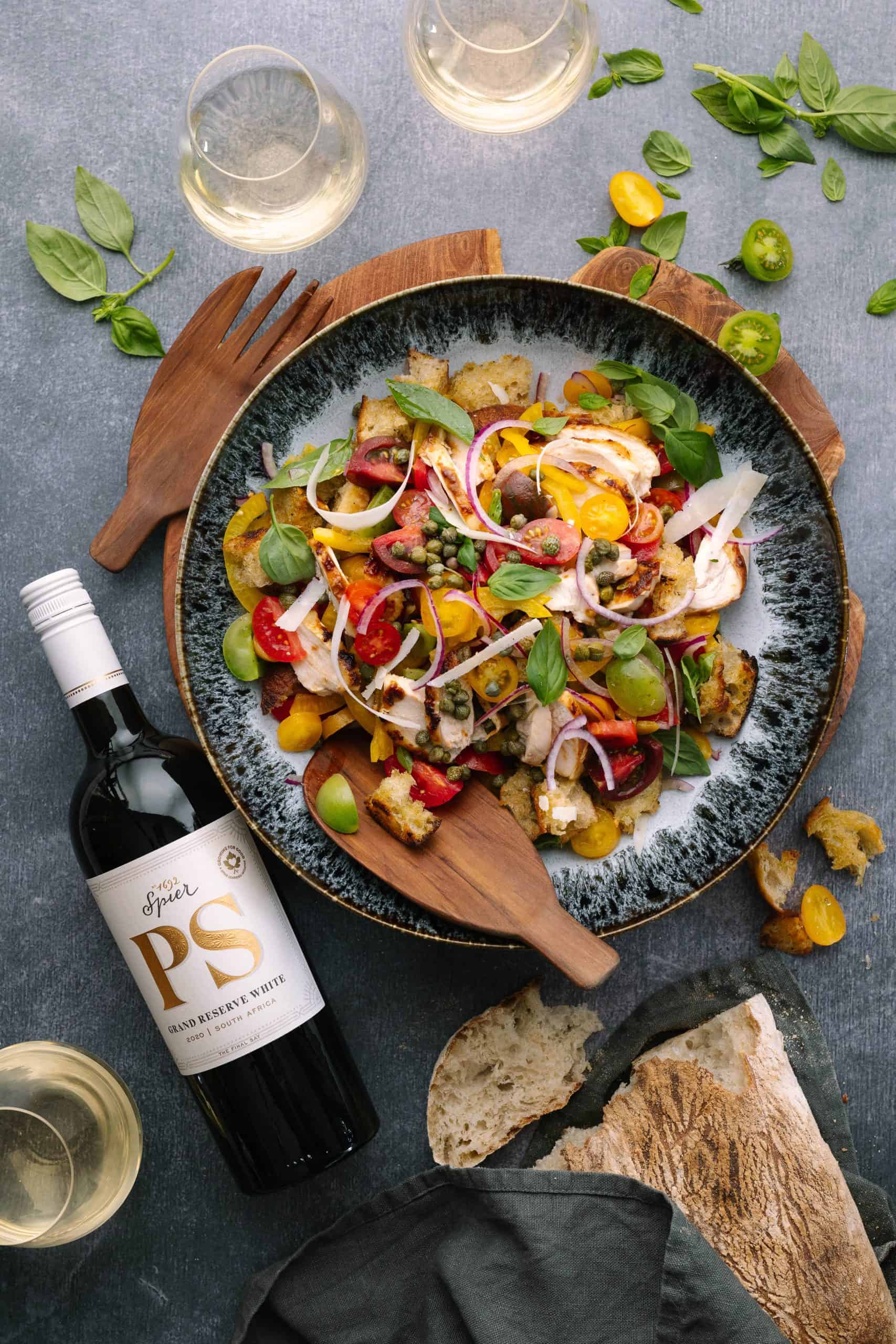 White Chicken Panzanella Recipe