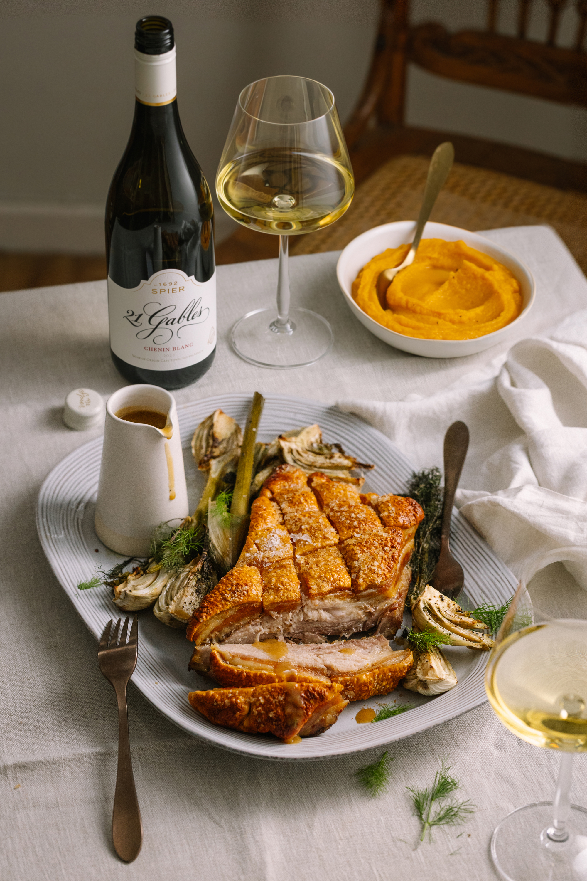 Recipe: Pork Crackling & the Chenin That Loves It