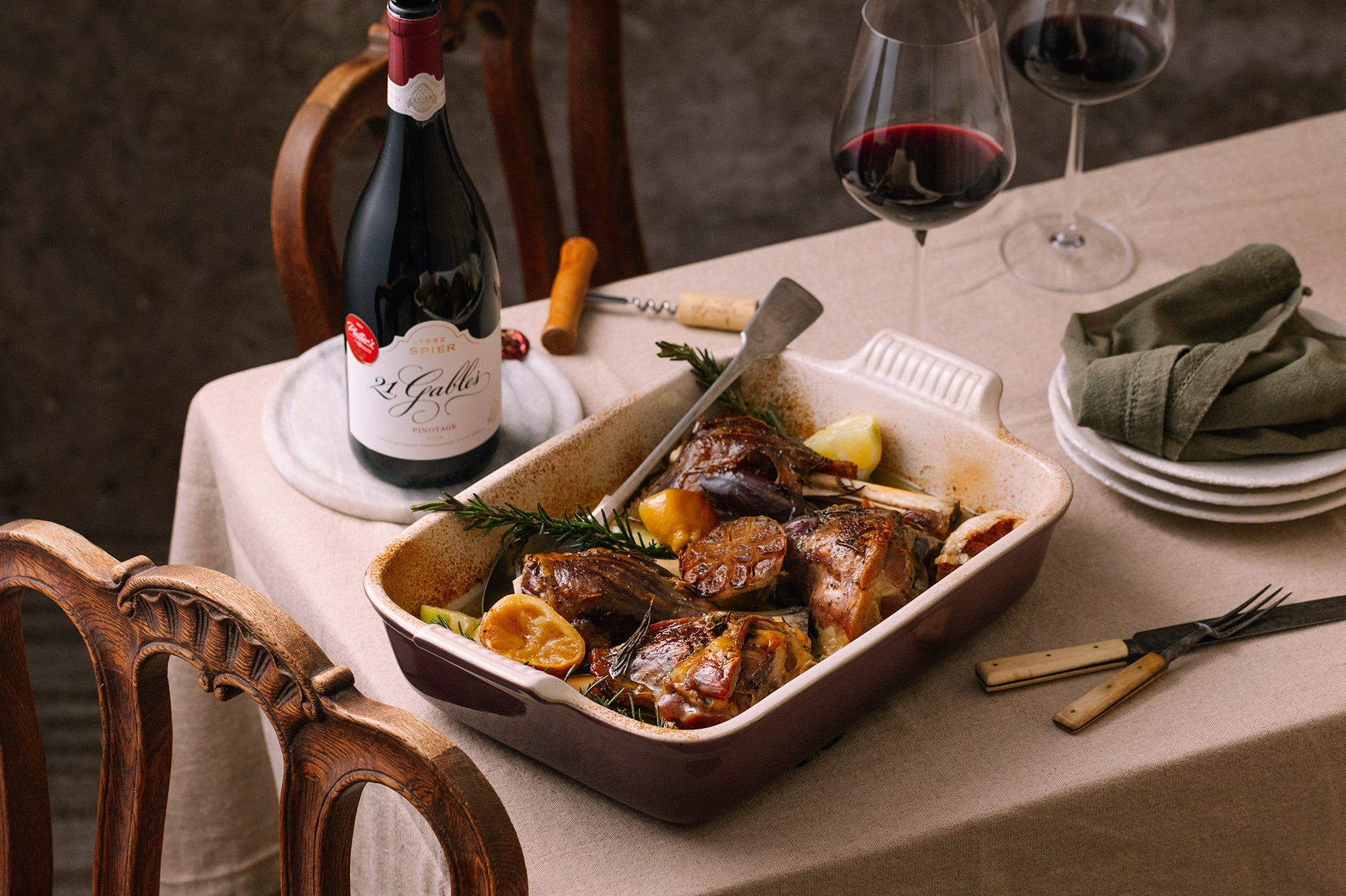Spier 21 Gables Pinotage Recipe